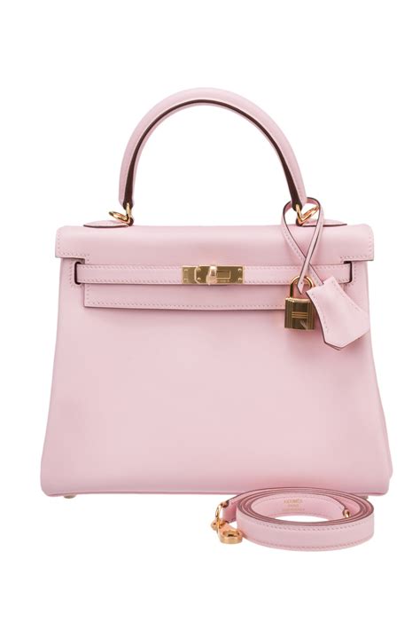 hermes rose sakura kelly 25|Hermes kelly 25cm leather.